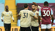Aston Villa v Manchester United - Premier League แมนเชสเตอร์ ยูไนเต็ด แอสตัน วิลลา พรีเมียร์ลีก บรูโน ปอล ป็อกบา