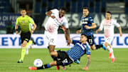 Azione di gioco in Atalanta - Milan