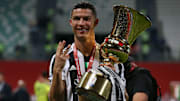 Cristiano Ronaldo con la Coppa Italia