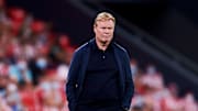 Koeman on the touchline