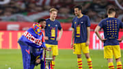 Ansu Fati, De Jong y Busquets
