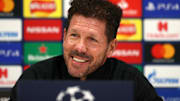Simeone en rueda de prensa con el Atlético de Madrid