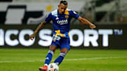 Sebastián Villa jugando en Boca Juniors