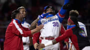 Los dominicanos celebraron efusivamente la conquista del título caribeño