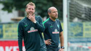 Flo Kohfeldt (l.) und Viktor Skripnik (r.) spielten beide für Grün-Weiß