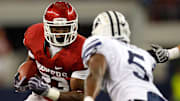 Running back Jermie Calhoun as a member of the Oklahoma Sooners