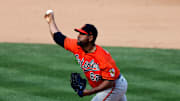 Valdez lanzó en 2020 en la MLB con los Orioles de Baltimore