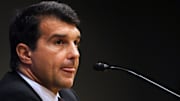Barcelona president Joan Laporta attends