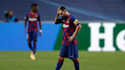 Barcelona v Bayern Munich - Lionel Messi, cabizbajo tras el bochornoso 2-8.