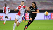 Petar Musa in der Europa League gegen Leverkusen