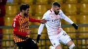 Uno scatto di Rebic contro il Benevento 