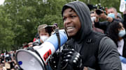 John Boyega delivers a powerful performance at the Black Lives Matter protest in London.