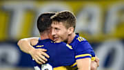 Boca Juniors v Atletico Tucuman - Copa de la Liga Profesional 2021 - Soldano grita su gol.