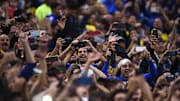 La gente de Boca, siempre fiel a sus colores.