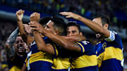 Boca Juniors y su equipo frente a Deportivo Independiente MedellÌn.