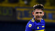 Boca Juniors v Patronato - Torneo Liga Profesional 2021 - Vázquez, el goleador de Boca.