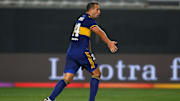 Carlos Izquierdoz celebrando la victoria ante RIver