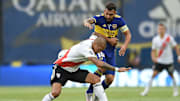 Boca Juniors v River Plate - Copa De La Liga Profesional 2021 - Tevez pelea contra Maidana.