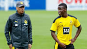 Dortmunds Neuner für die Zukunft: Youssoufa Moukoko (16, r.)