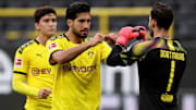 Hummels-Vertreter Emre Can (Mitte) erhielt am Samstagabend ein extra Lob von BVB-Coach Favre