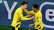 Reyna (li.) und Bellingham haben gut lachen