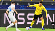 Traf im Hinspiel per Elfmeter zum 1:0: Jadon Sancho