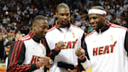 El trío de Wade, Bosh y LeBron alcanzó dos títulos con el Heat