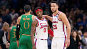 Ben Simmons fue figura en el triunfo de los 76ers sobre los Celtics