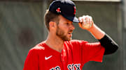 Red Sox left-hander Chris Sale at Spring Training 