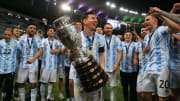 Festejos de Argentina campeón