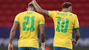 Neymar y Gabigol, estrellas de la selección brasileña