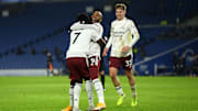 Saka set up Lacazette's winner against Brighton