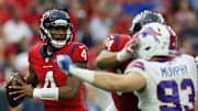 The Houston Texans an QB Deshaun Watson host the Buffalo Bills in today's Wild Card matchup