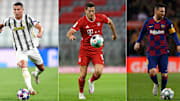 Cristiano, Messi y Lewandowski aparecen en la terna de máximos goleadores de la década.