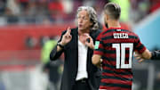‘Vencer, vencer, vencer’, publicou Jorge Jesus. Diego, do Flamengo, respondeu. 