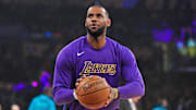 Celebrities At The Los Angeles Lakers Game