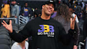 Celebrities At The Los Angeles Lakers Game