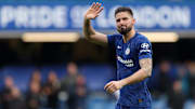 Olivier Giroud face à Everton à Stamford Bridge