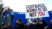 Chelsea fans protested the Super League