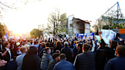 Chelsea fans gathered outside of Stamford Bridge on Tuesday