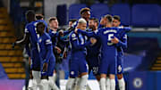Chelsea celebrated a 3-0 win over West Ham on Monday  