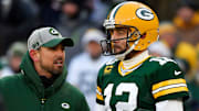 Matt LaFleur and Aaron Rodgers don't share a great relationship in Green Bay. 