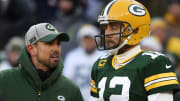 Green Bay Packers HC Matt LaFleur and QB Aaron Rodgers
