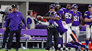 Minnesota Vikings coach Mike Zimmer and former WR Stefon Diggs