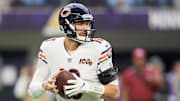 Chicago Bears quarterback Mitchell Trubisky against the Minnesota Vikings