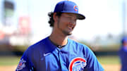 Cubs right-hander Yu Darvish at Spring Training