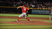 Cincinnati Reds pitcher Trevor Bauer pitching against the Arizona Diamondbacks