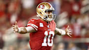 San Francisco 49ers quarterback Jimmy Garoppolo faces the biggest test of his career Sunday.