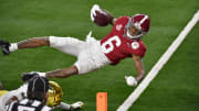 DeVonta Smith, College Football Playoff Semifinal at the Rose Bowl Game presented by Capital One - Alabama v Notre