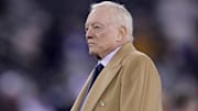 Jones on the Cowboys sideline prior to their game against the Giants